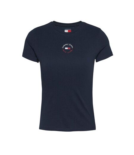 T-Shirt marine femme tommy hilfiger slim - l