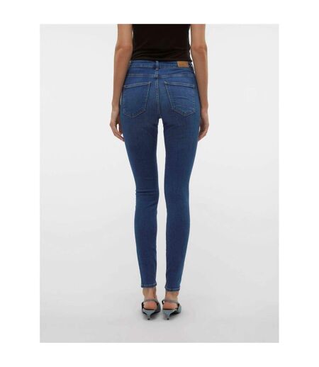 Womens/ladies 5 Pockets Skinny Jeans Medium Black Vero Moda