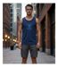 Débardeur homme Challenger SORRY1 marine imprimé — Confort pur coton jersey-5