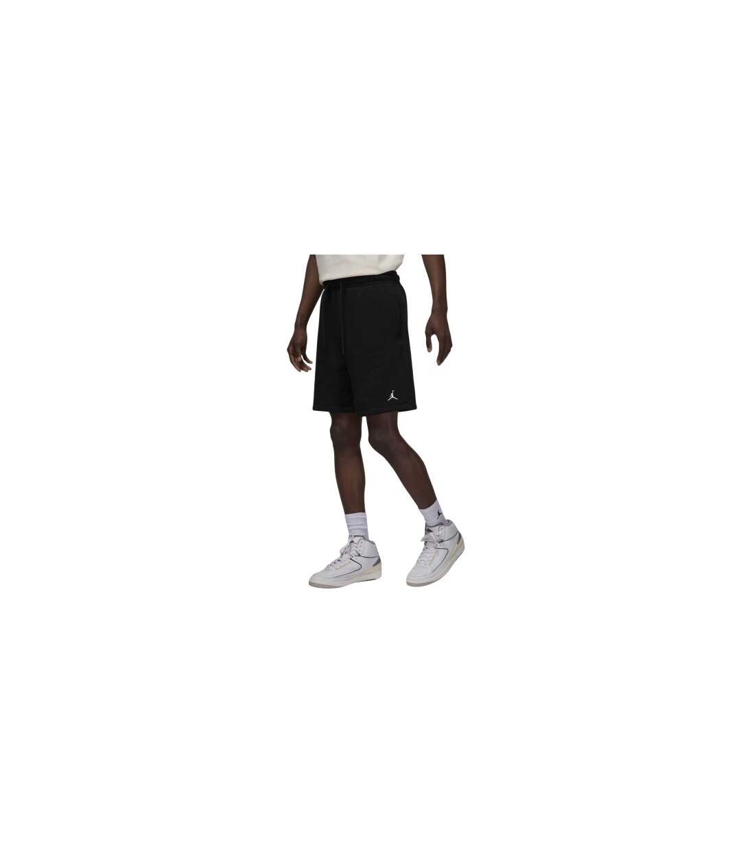 Short De Jogging Air Jordan Homme Noir Blanc Nike-1