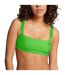 Womens/ladies Bandeau Bikini Top Bright Green Puma-3