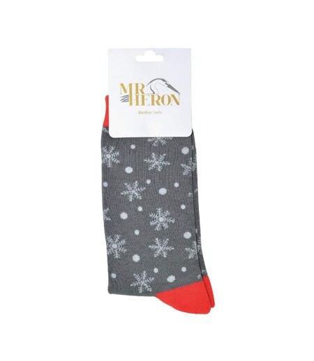 Mr. Heron - Chaussettes Noël Homme | Fantaisie en Bambou | Ruldoph & Santa