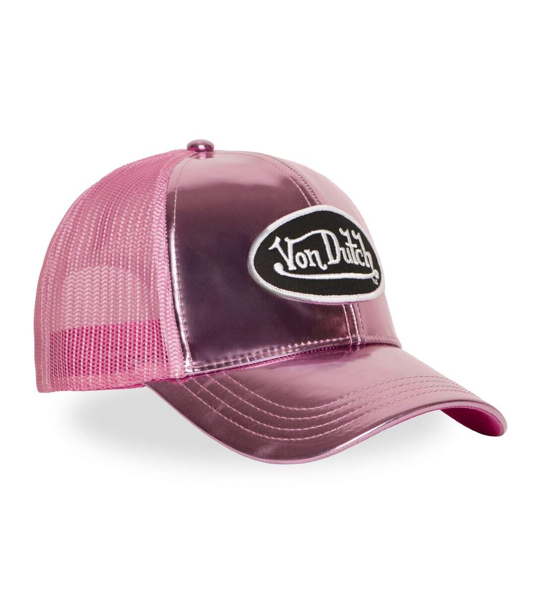 Casquette baseball avec filet en vinyl brillant avec écusson Shiny Vondutch-4