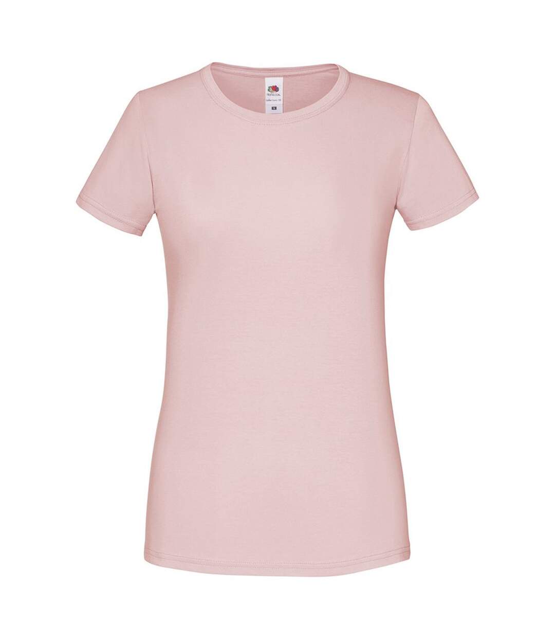 T-shirt iconic femme rose pâle Fruit of the Loom