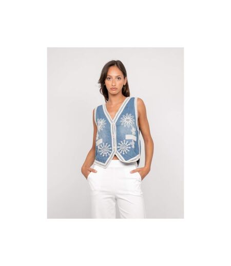 Veste sans manches jeans UTESS - Dona X Lisa