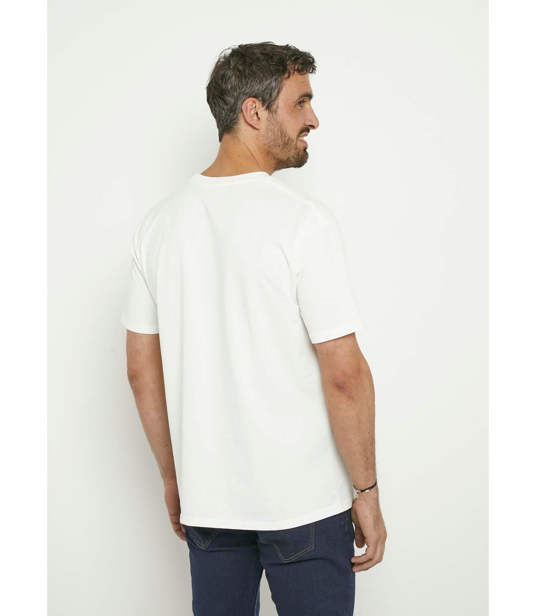 T-shirt coton épais, broderie graphique-2