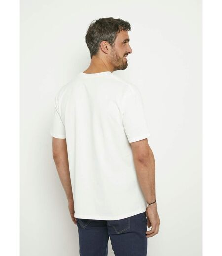 T-shirt coton épais, broderie graphique