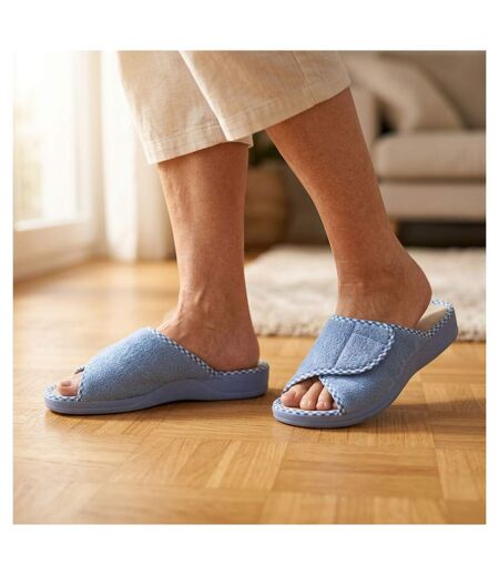 OZABI-Pantoufle Mule Femme Eponge Scratch Ajustable Fabriquee en Espagne