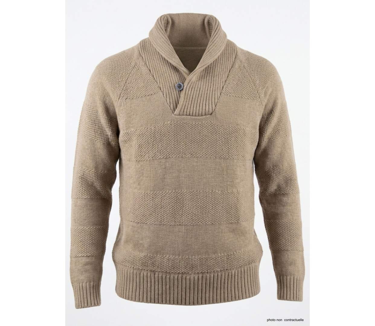 Pull camionneur col montant à boutons PANCAKE1B-2