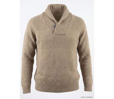 Pull camionneur col montant à boutons PANCAKE1B