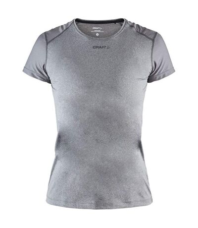 Craft Womens/Ladies ADV Essence Slim Short-Sleeved T-Shirt (Dark Grey Melange)