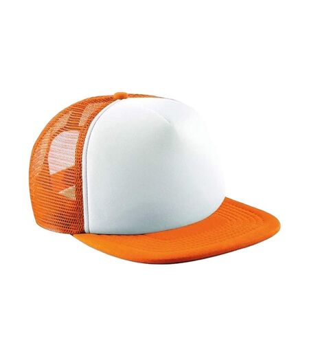Casquette Trucker Motif/style Rétro Orange Beechfield