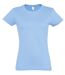 T-shirt manches courtes - Femme - 11502 - bleu ciel