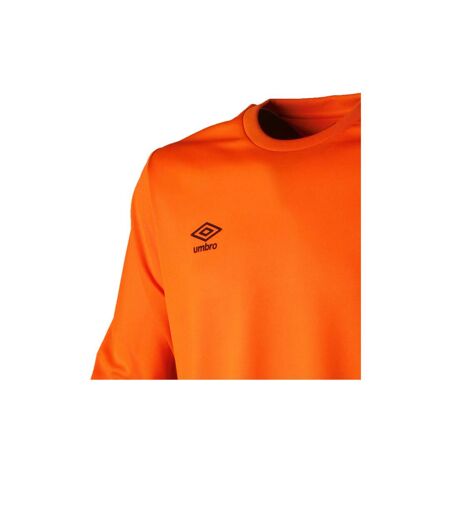 Umbro Mens Club Long-Sleeved Jersey (Shocking Orange)