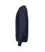 Mens Ribbed Interlock Crew Neck Sweatshirt Navy Tee Jays-3