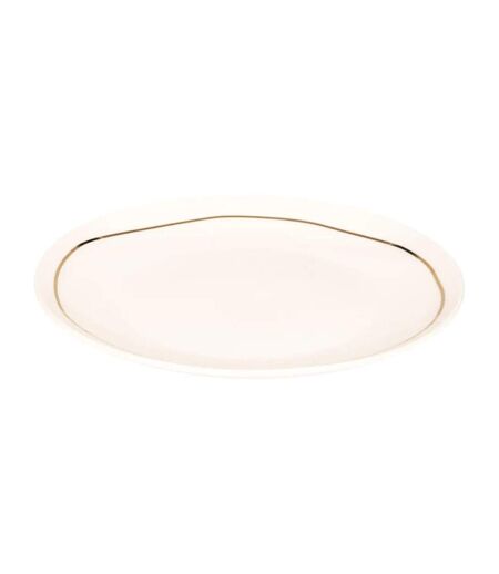 Lot de 6 Assiettes Plates Selena 26cm Blanc