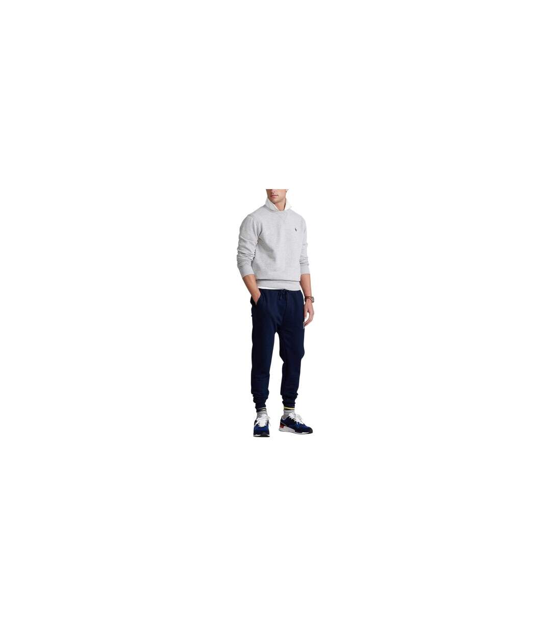 Sweat Motif/style Logo Brodé Homme Gris Ralph Lauren-1