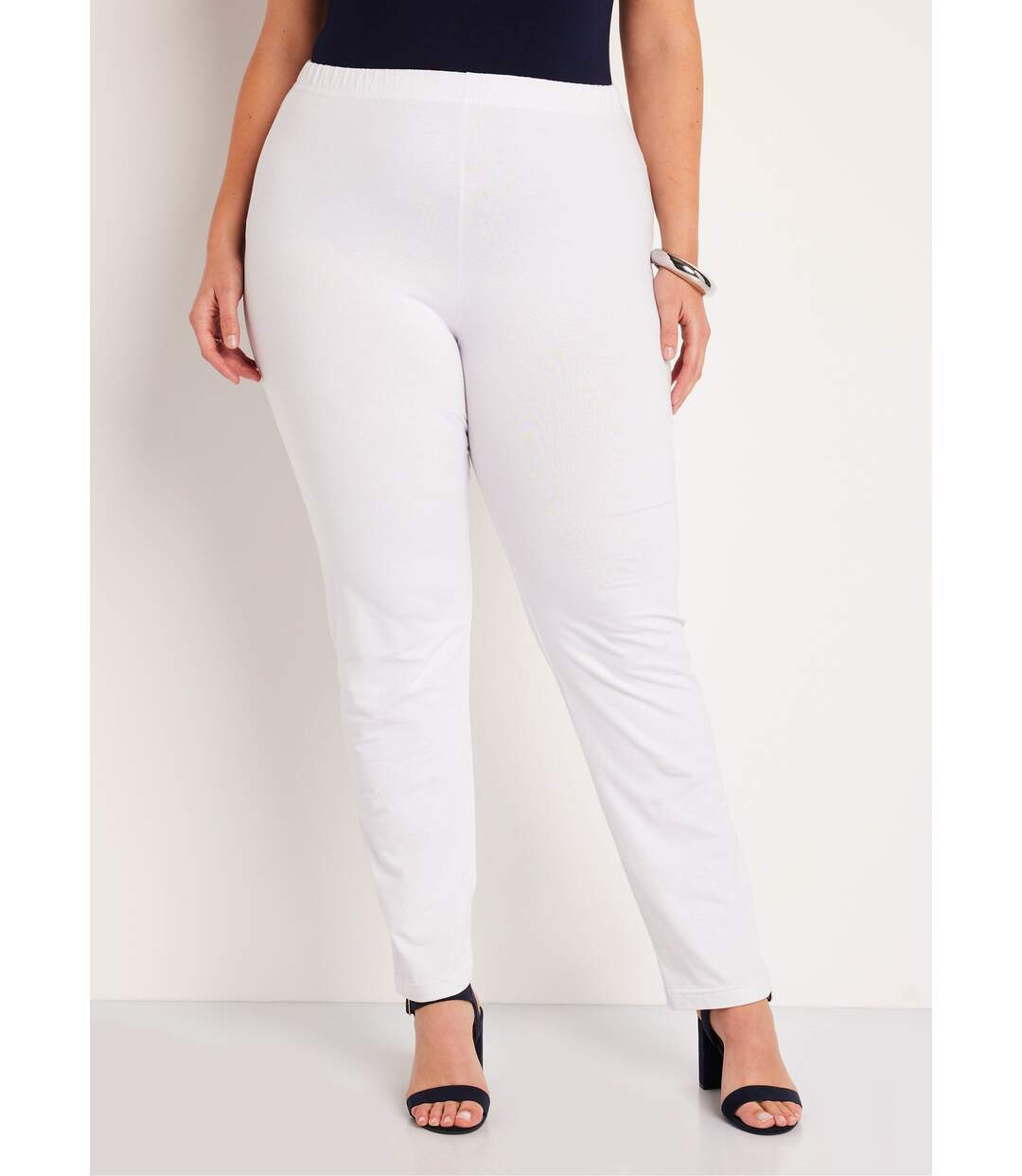 Legging taille élastiquée jersey coton-1