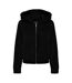 Womens/ladies Newanna Teddy Fleece Jacket Black Only-2