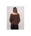 Pull maille poilue fil doré message KOPERDI - Dona X Lisa-2