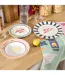Lot de 6 Assiettes à Pâtes Della Pasta 22cm Multicolore-3