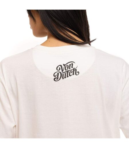 T-shirt femme fluide col rond print devant et dos Sun Vondutch