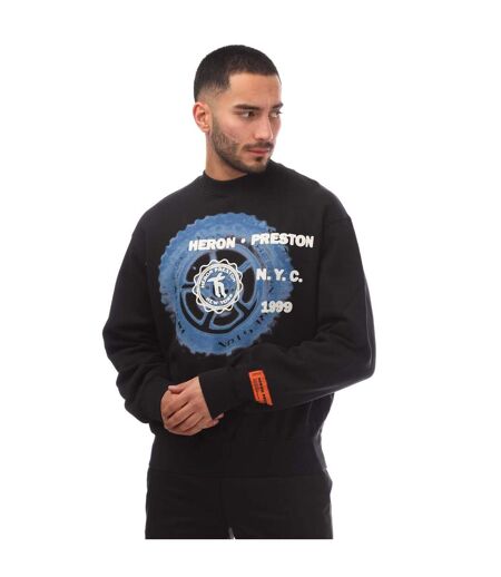 Mens Offroad Crew Neck Sweatshirt Black Heron Preston
