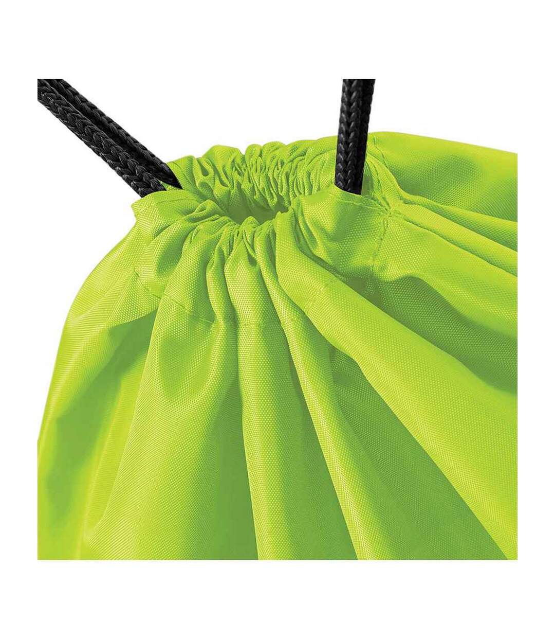 Budget Drawstring Bag One Size Lime Bagbase-2