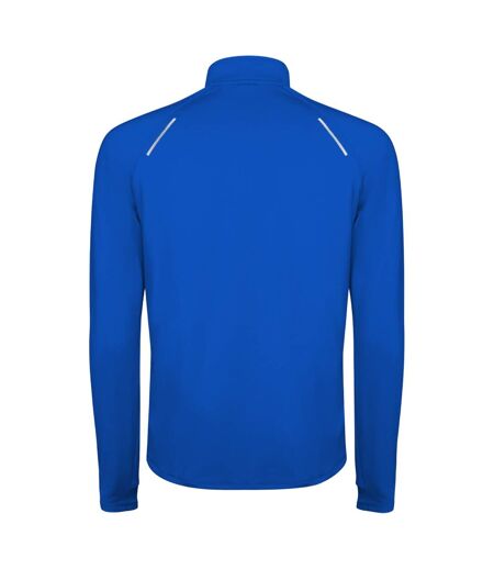 Mens estambul quarter zip long-sleeved sweatshirt royal blue Roly