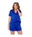 Short De Pyjama Motif/style À Pois Femme Bleu Foncé Be You-1