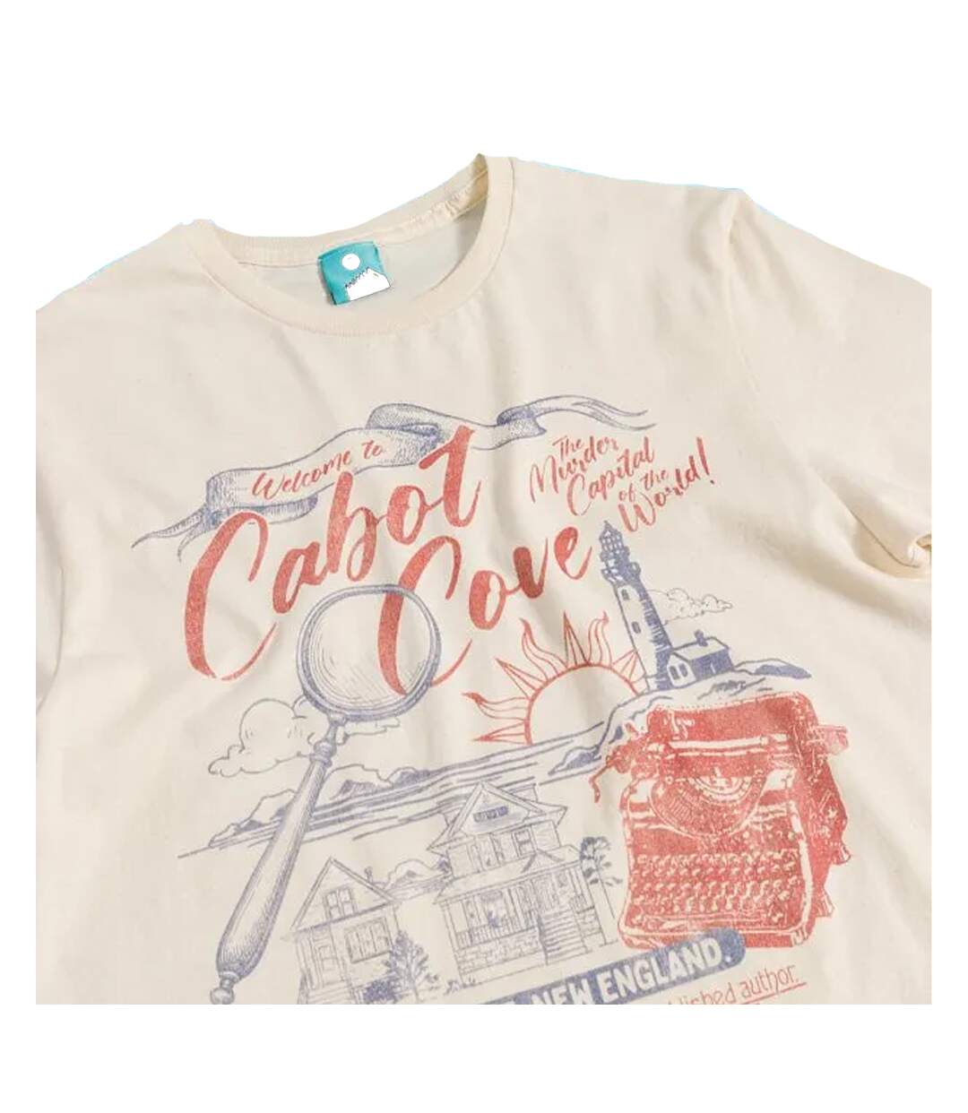 T-shirt Welcome To Cabot Cove Adulte Beige Murder She Wrote-3