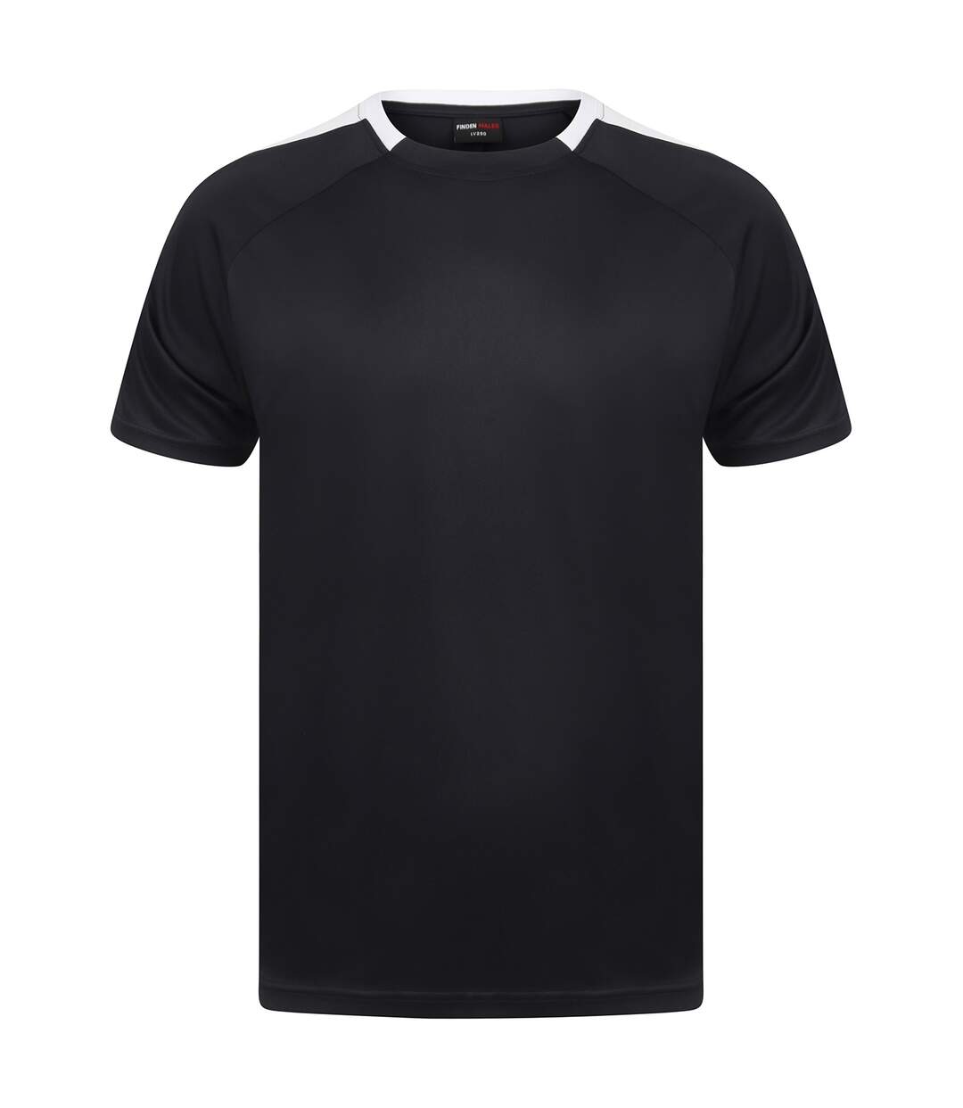 Finden & Hales Unisex Adult Team T-Shirt (Black/White) - UTRW8321-2