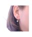 Boucles d'oreilles Round, Cristal d'Autriche-2