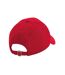 Casquette Authentic Adulte Rouge Beechfield-2