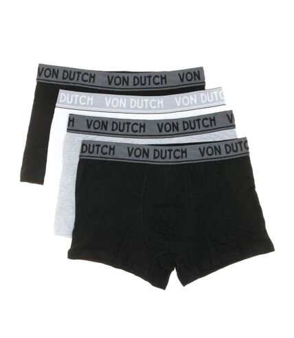 X4 Boxers Homme Blanc/Gris/Noir Von Dutch ORIAS - L