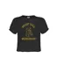 Womens/ladies Missionary Snoop Dogg Crop Top Charcoal Amplified-1
