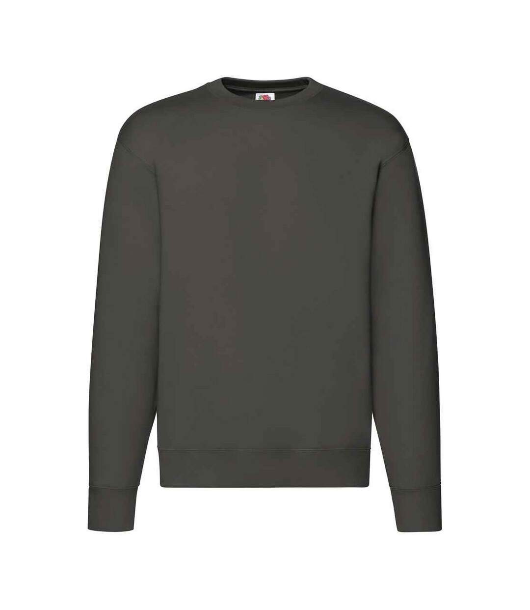 Mens Premium Drop Shoulder Sweatshirt Charcoal Fruit Of The Loom-1