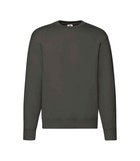 Fruit of the Loom Mens Premium Drop Shoulder Sweatshirt (Charcoal) - UTPC5366