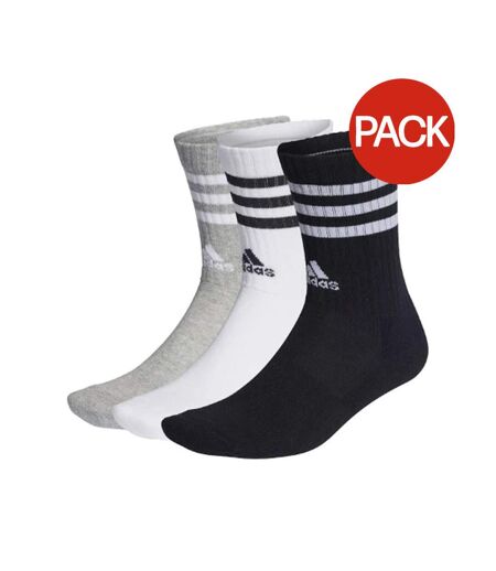 Chaussettes adulte blanc / gris / noir Adidas