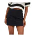 Womens/ladies Wrap Mini Skirt Black Brave Soul-2
