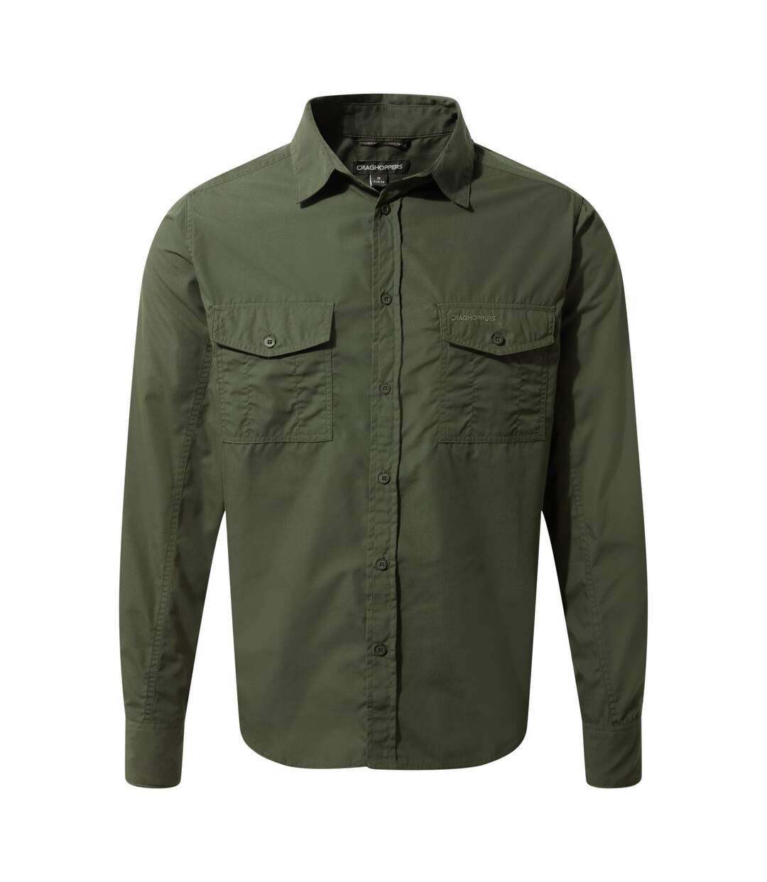 Mens Expert Kiwi Long-sleeved Shirt Cedar Green Craghoppers-2