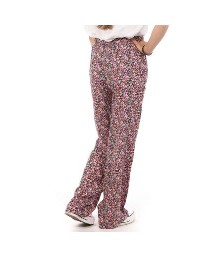 Pantalons ample noir/rose femme vero moda wide - s