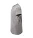 T-shirt Motif/style Uni Femme Gris Chiné JHK-3