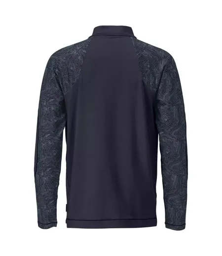 T-shirt Manches Longues Customised Homme Bleu Marine Foncé Mascot