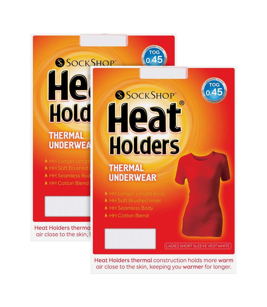 Heat Holders - Lot De 2 Femme Sous Vetements Thermqiue Manches Courtes T-shirt-2