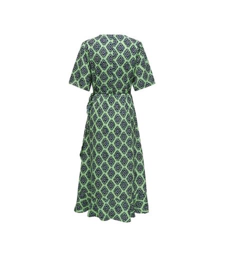 Robe longue vert fluo femme only leah