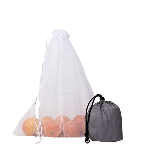 Sac À Cordon 35 Cm X 40 Cm Blanc Printwear