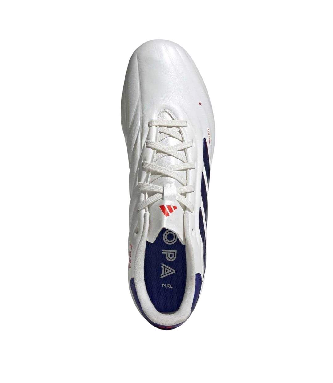 Mens Copa Pure 2 Elite Leather Firm Ground Football Boots White Blue Adidas-4