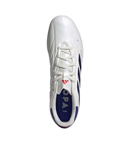 Mens Copa Pure 2 Elite Leather Firm Ground Football Boots White Blue Adidas
