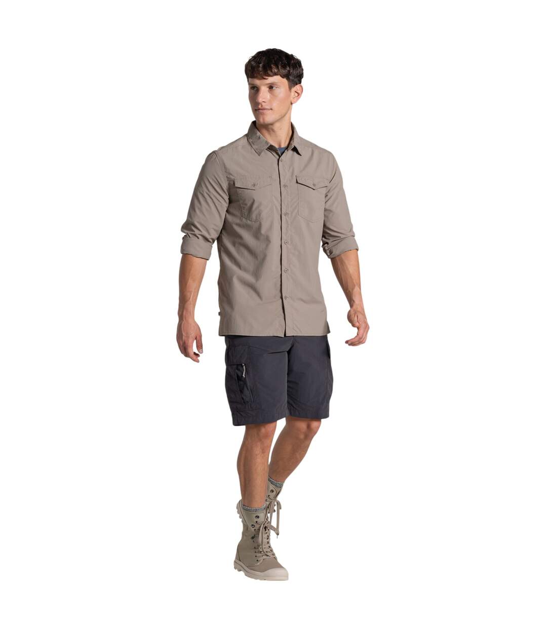 Chemise Loukkos Homme Beige Craghoppers-4
